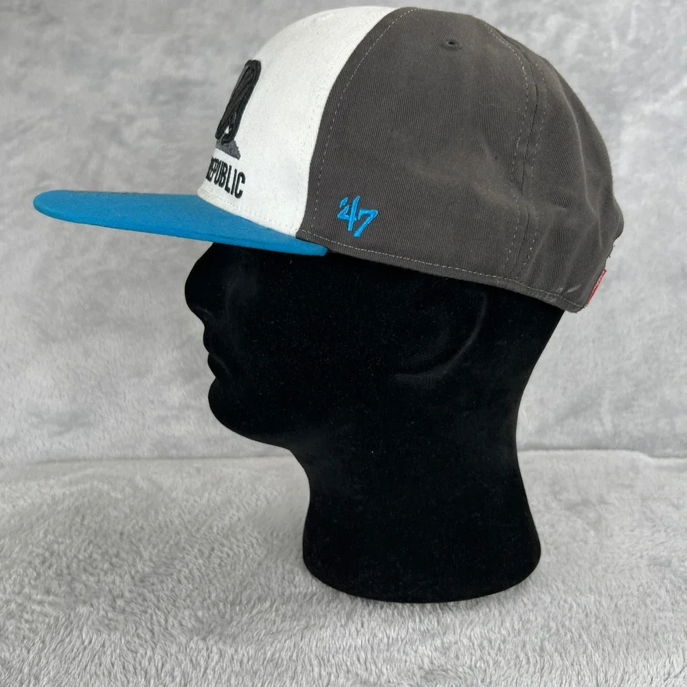 47 Brand California Republic Snapback Hat Teal White Bear Flag Cali Streetwear
